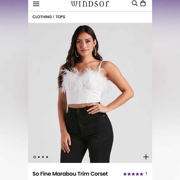 Haut Corset Bebe Avec Bordure Festonnée – Taille XS, Neuf Avec étiquettes